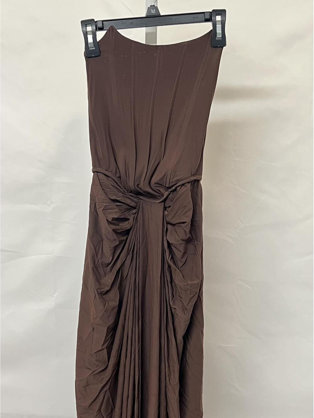 Deme by Gabriella Pearl Gown in Dark Brown - Picture 2 of 9